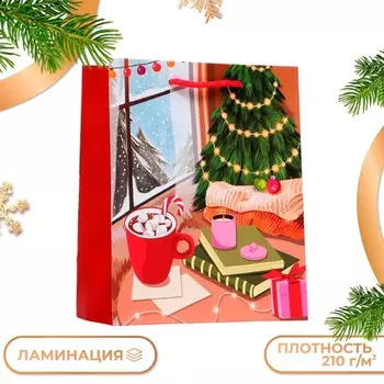 Пакет подарочный "Уют", 18 х 22,3 х 10 см.