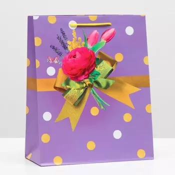 Пакет подарочный "Весенний" 26 х 32 х 12 см