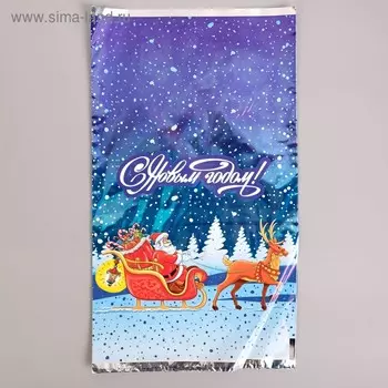 Пакет подарочный новогодний «Волшебное путешествие», для сладких подарков, 2035 см