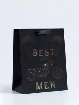 Пакет подарочный вертикальный Best man, MS 182310 см
