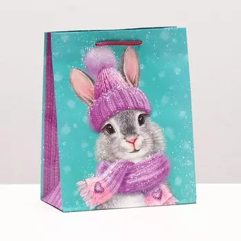 Пакет подарочный "Зайчишка" , 18 х 22,3 х 10 см
