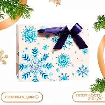Пакет подарочный новогодний ламинированный «Зимняя сказка », 231810 см