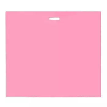 Пакет полиэтиленовый с вырубной ручкой, 64-60+8 60 мкм Розовый