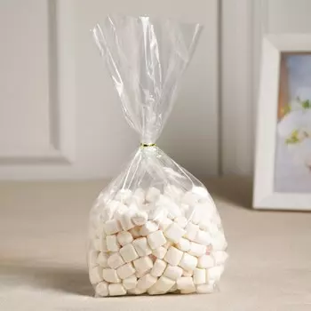 Пакет БОПП фасовочный, с боковой складкой, прозрачный, 10 х 28 х 3 см