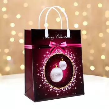 Пакет новогодний «Праздничный», мягкий пластик, 2623 см