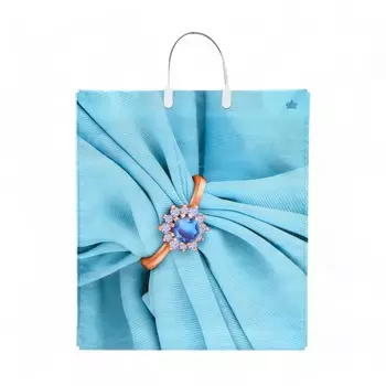 Пакет "Прекрасный топаз", полиэтиленовый с пластиковой ручкой, 40х44 см, 100 мкм