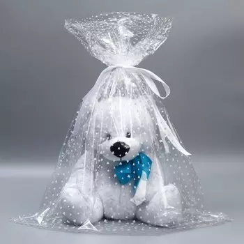 Пакет пропиленовый «Сердечки», 68 х 100 см