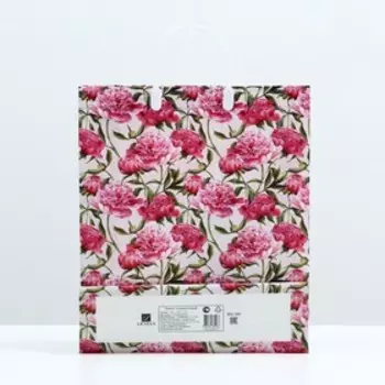 Пакет "Розовый принт", мягкий пластик, 40 x 32 см, 100 мкм