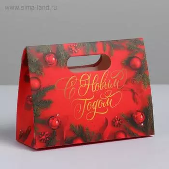 Пакет с клапаном «Теплого года», 16 х 12 х 6 см