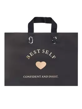 Пакет с петлевой ручкой черный 34258 см 80 мкм