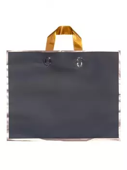 Пакет с петлевой ручкой черный 40318 см 80 мкм