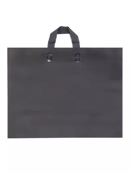 Пакет с петлевой ручкой черный 45358 см 80 мкм