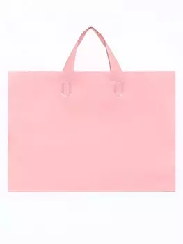 Пакет с петлевой ручкой розовый 35258 см 80 мкм