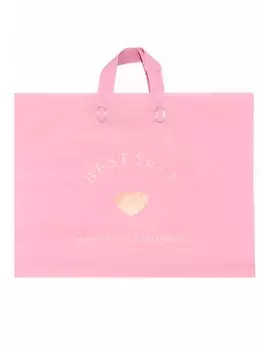 Пакет с петлевой ручкой розовый 44358 см 80 мкм