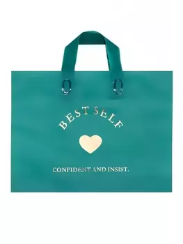 Пакет с петлевой ручкой зеленый 34258 см 80 мкм