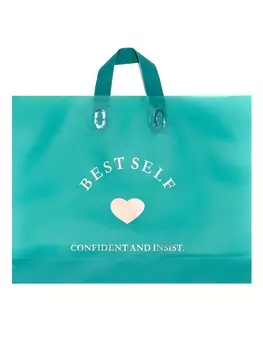 Пакет с петлевой ручкой зеленый 44358 см 80 мкм