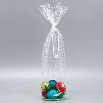 Пакет с жёстким дном «Сердечки» МИКС, 6 х 8 х 30 см