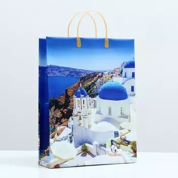 Пакет "Санторини", мягкий пластик, 42 x 32 см, 120 мкм