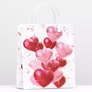 Пакет «Сердца», мягкий пластик, 2623 см, 110 мкм