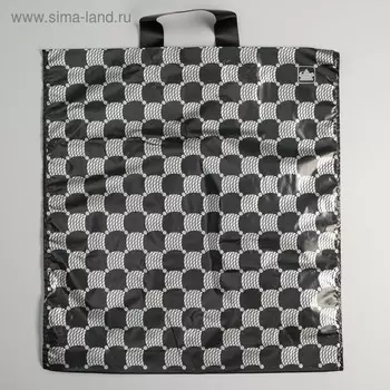 Пакет «Серебряные соты» полиэтиленовый, с петлевой ручкой, 4044 см, 43 мкм