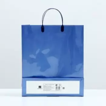 Пакет "Синий", мягкий пластик, 40 x 31 см, 120 мкм