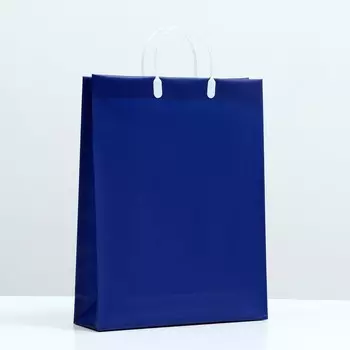 Пакет "Синий", мягкий пластик, 41 x 32 см, 120 мкм