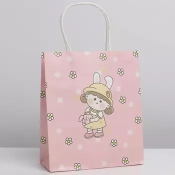 Пакет «Спящий зайка», 18 х 21 х 8 см