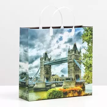 Пакет "Тауэрский мост", мягкий пластик, 30 x 30 см, 100 мкм