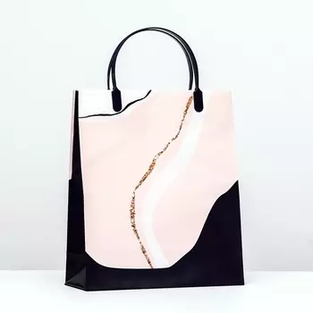 Пакет "Узор", мягкий пластик, 26 х 23 х 9 см, 140 мкм