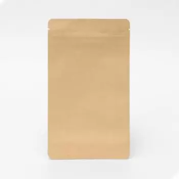Пакет Zip-lock Крафт с плоским дном 14 х 24 см
