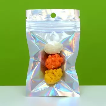 Пакет Zip - lock ПЭТ, иридисцентный, со сплошным окном, плоский, еврослот 610 см