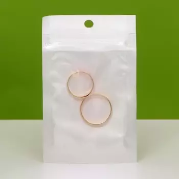 Пакет Zip - lock ПП, белый, со сплошным окном, плоский, еврослот,610 см