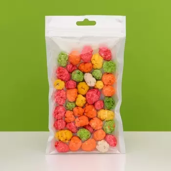 Пакет Zip-lock ПП, белый, со сплошным окном, плоский, еврослот,1018 см
