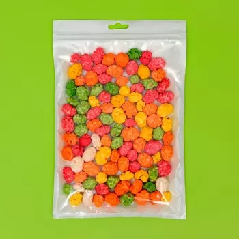 Пакет Zip-lock ПП, белый, со сплошным окном, плоский, еврослот,1624 см