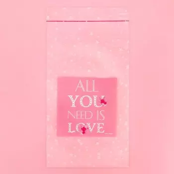 Пакет под сладости All you need is love, 1015 см