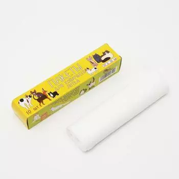 Пакеты "Пижон" котики, для кошачьих лотков, 10 шт в коробке