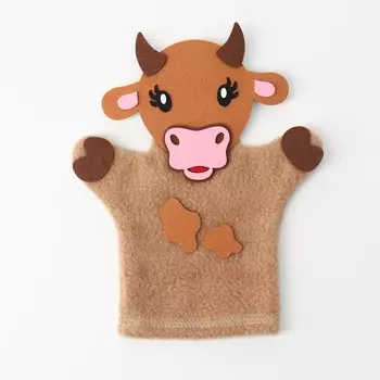 Пальчиковый театр кукла на руку «Бурёнка»