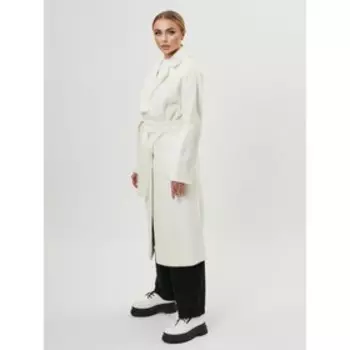 Пальто демисезонное белого цвета, размер 48