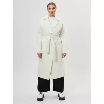 Пальто демисезонное белого цвета, размер 52