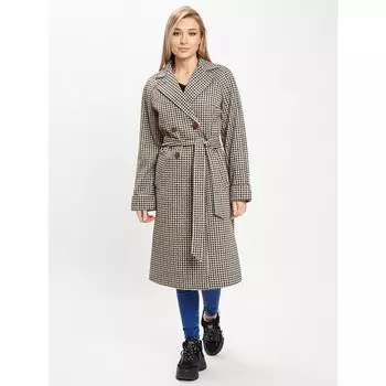 Пальто демисезонное серого цвета, размер 48