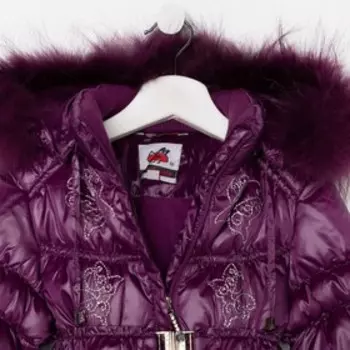 Пальто для девочки, цвет фиолетовый, рост 92 см