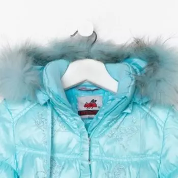 Пальто для девочки , цвет голубой, рост 92 см