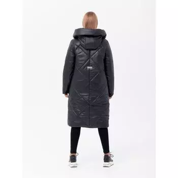 Пальто для девочки, рост 158 см, цвет чёрный