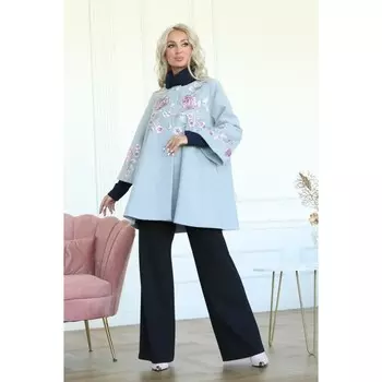 Пальто женское, размер 44, цвет серый