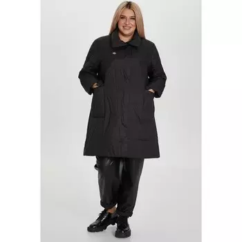 Пальто женское, размер 56, цвет чёрный