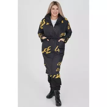 Пальто женское, размер 58, цвет жёлтый