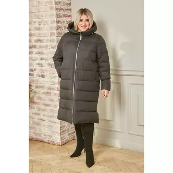 Пальто женское, размер 60, цвет чёрный