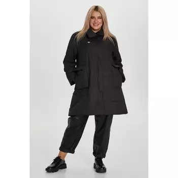 Пальто женское, размер 60, цвет чёрный