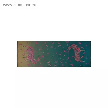 Палантин 65×190 см, голубой