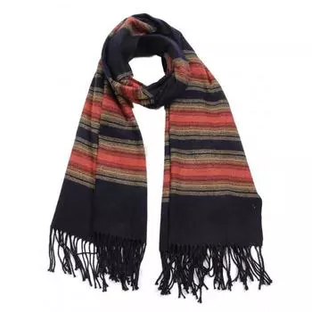 Палантин мужской, размер 65х180 см, цвет синий, бордовый, бежевый